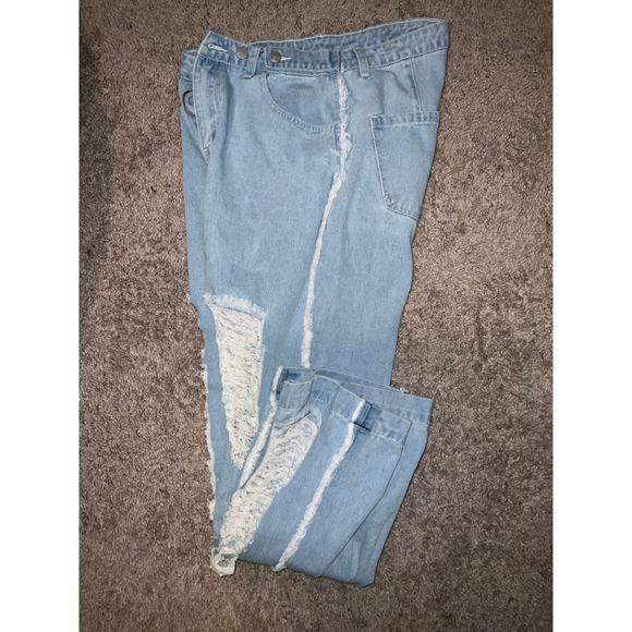 Women's Distressed Jeans Size 8/10 - Picture 2 of 12